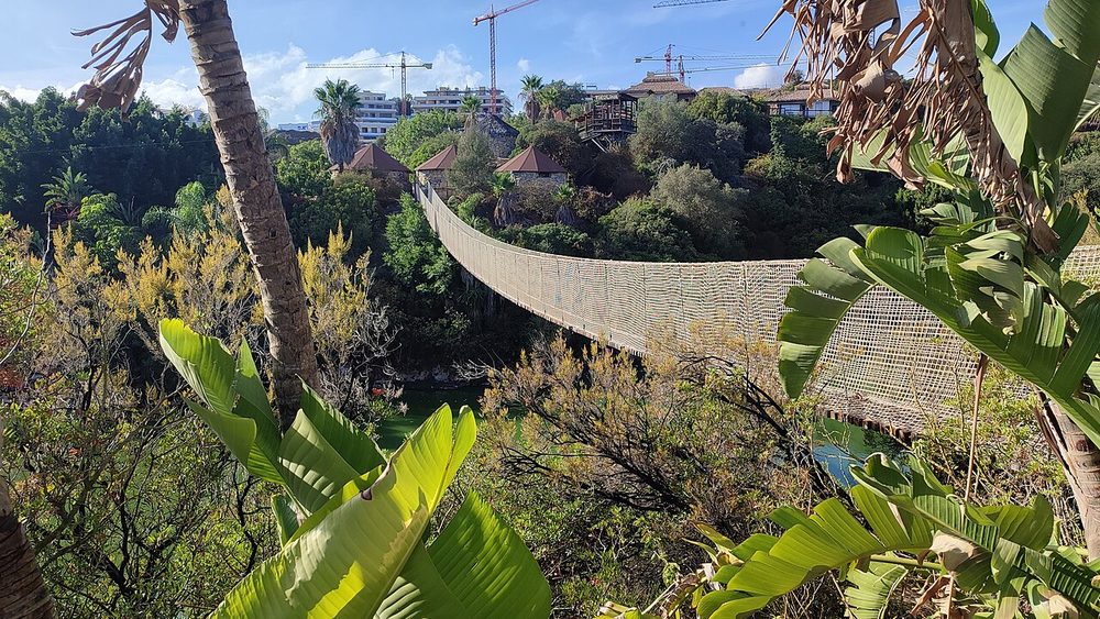 Puente colgante en Selwo Aventura