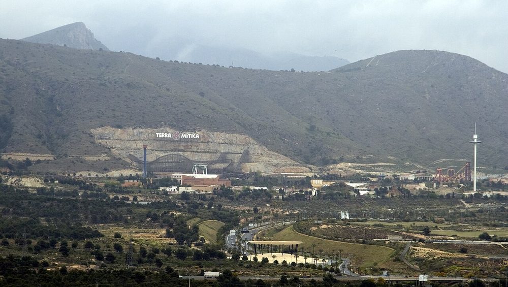 Vista general de Terra Mítica desde Benidorm